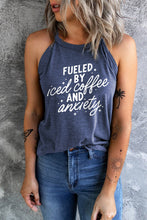 Load image into Gallery viewer, Slogan Graphic Round Neck Tank
