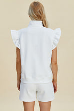 Load image into Gallery viewer, Double Take Full Size Texture Flounce Sleeve Top and Shorts Set
